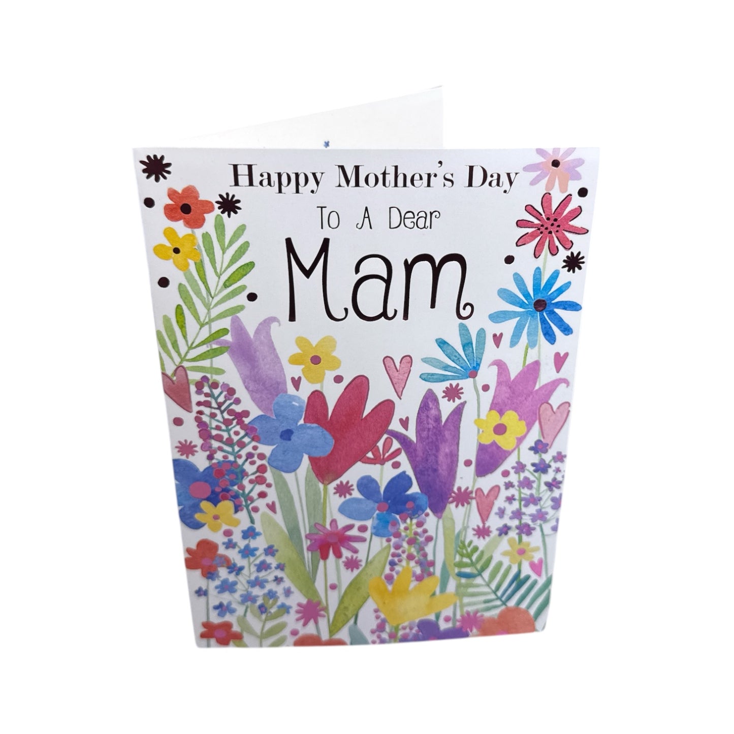 To A Dear Mam Painting Of Flowers Design Mother's Day Card