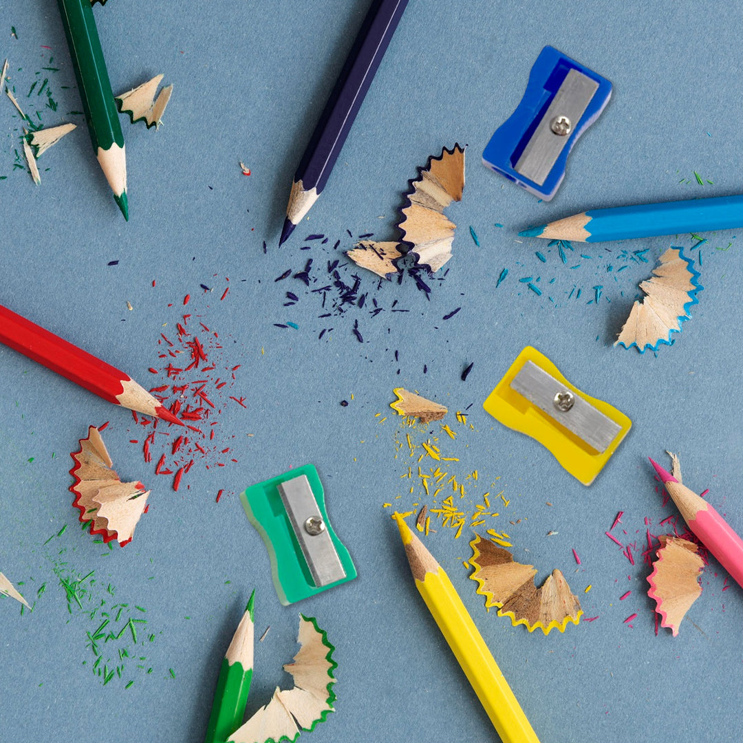 Pack of 100 Assorted Plastic Pencil Sharpeners