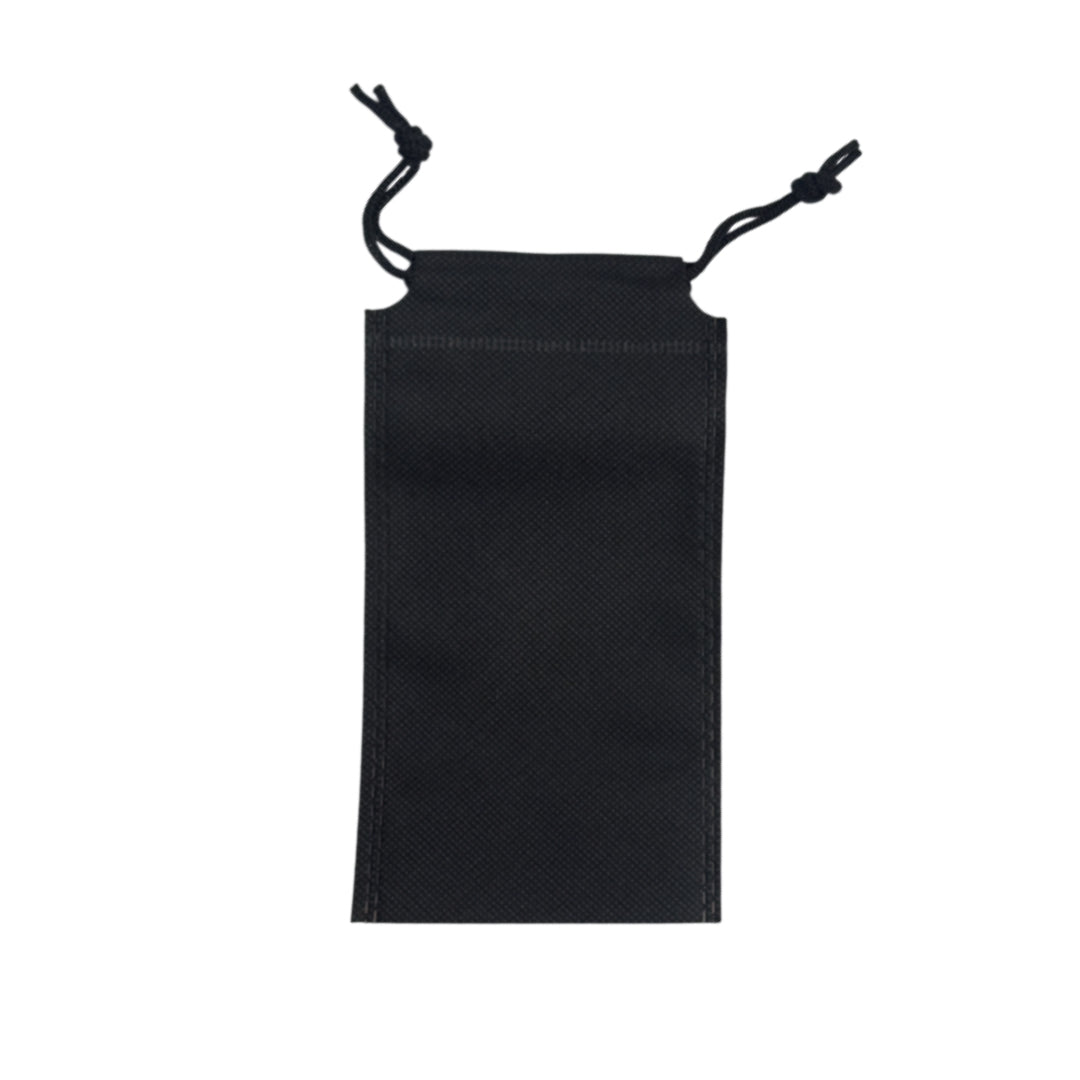 Pack of 25 Black Coloured 48x39cm Non-Woven Drawstring Bags
