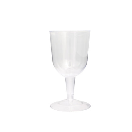 Pack of 8 Premier Stylz Brand Clear Plastic Wine Glasses 5.5oz