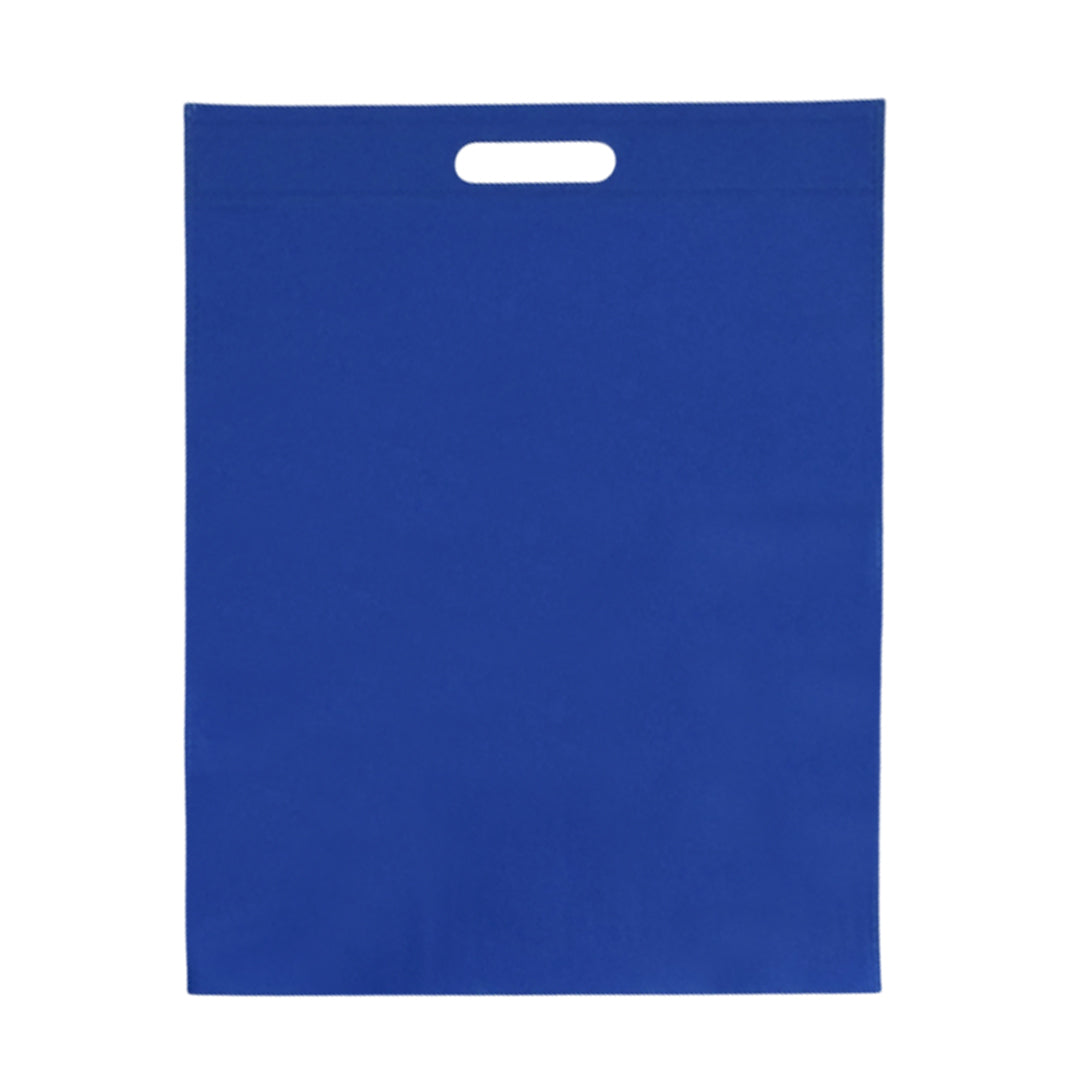 Pack of 25 Blue Coloured 40x30cm Non-Woven Patch Handle Bags
