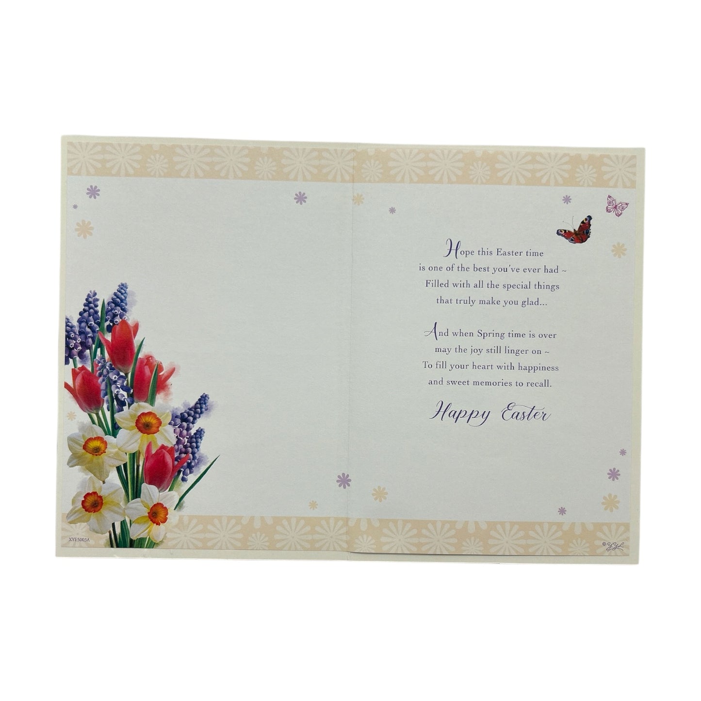 To A Special Mum and Dad Floral And Butterflies Design Easter Card