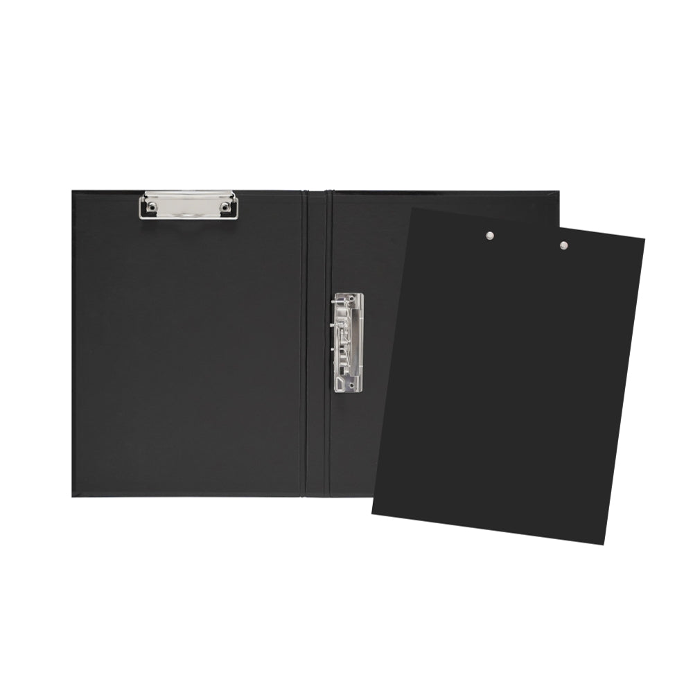 Lihit Lab F2660-24 Clip File – A4 Size, Black, Transparent Pockets, Holds 40 Sheets