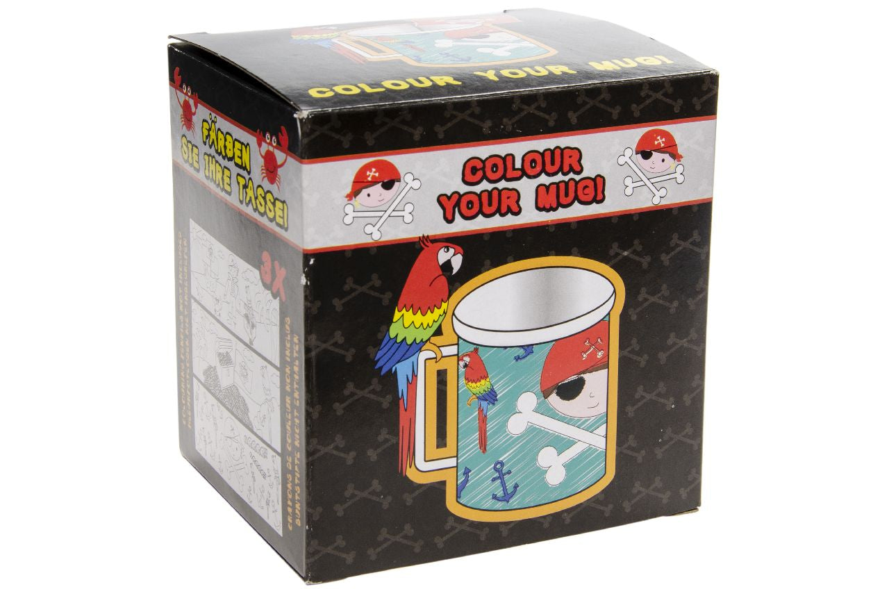 Pirate Theme Color Your Own Mug