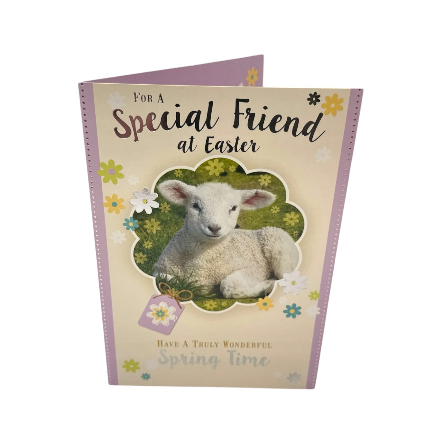 To A Special Friend Cute Lamb Design Happy Easter Greeting Card