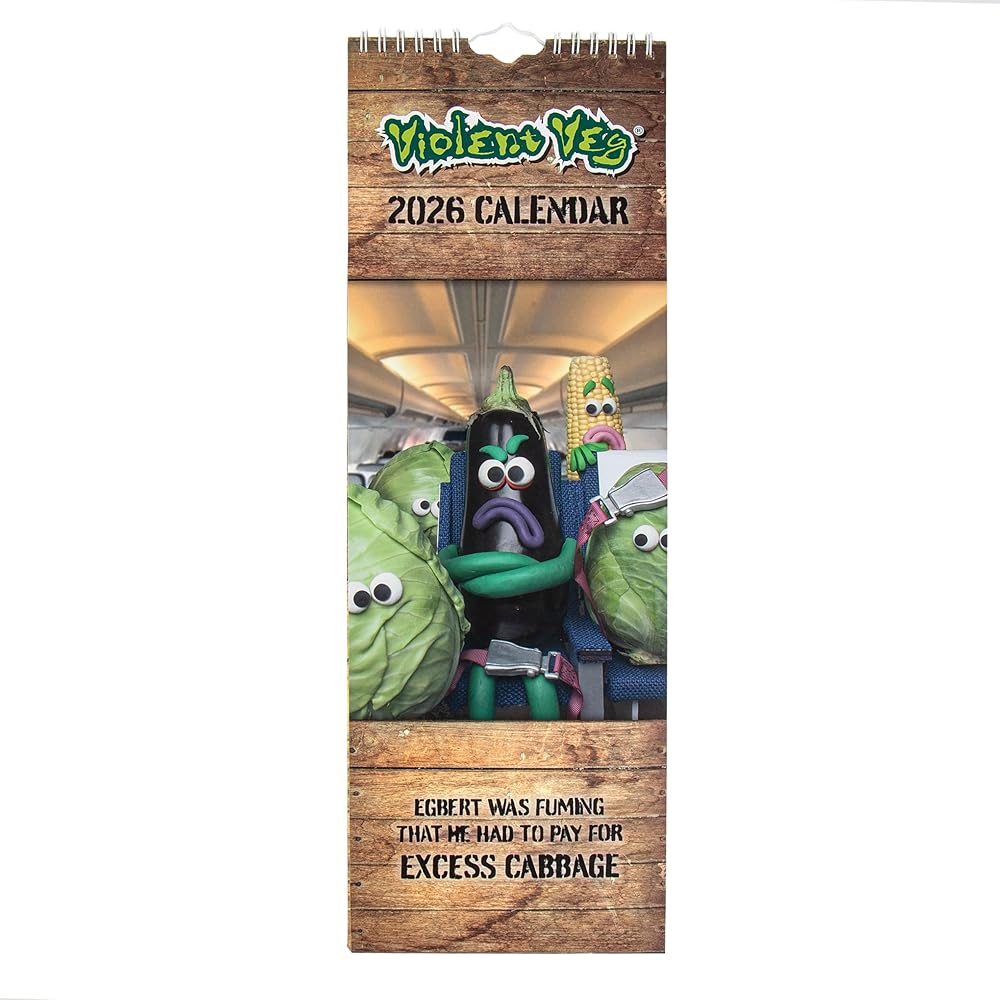 Violent Veg 2026 Slim Wall Calendar