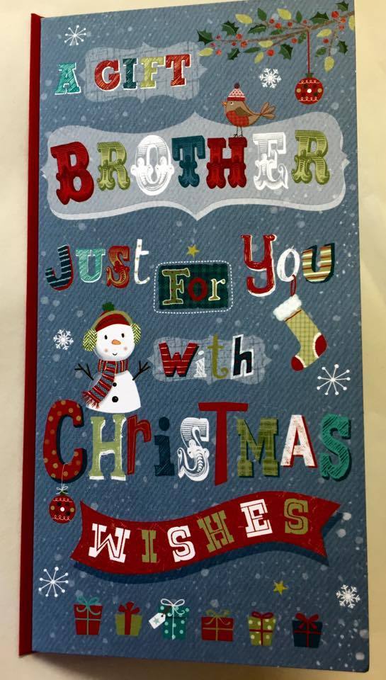 BROTHER - TRADITIONAL CHRISTMAS MONEY WALLET GIFT PRESENT CARD