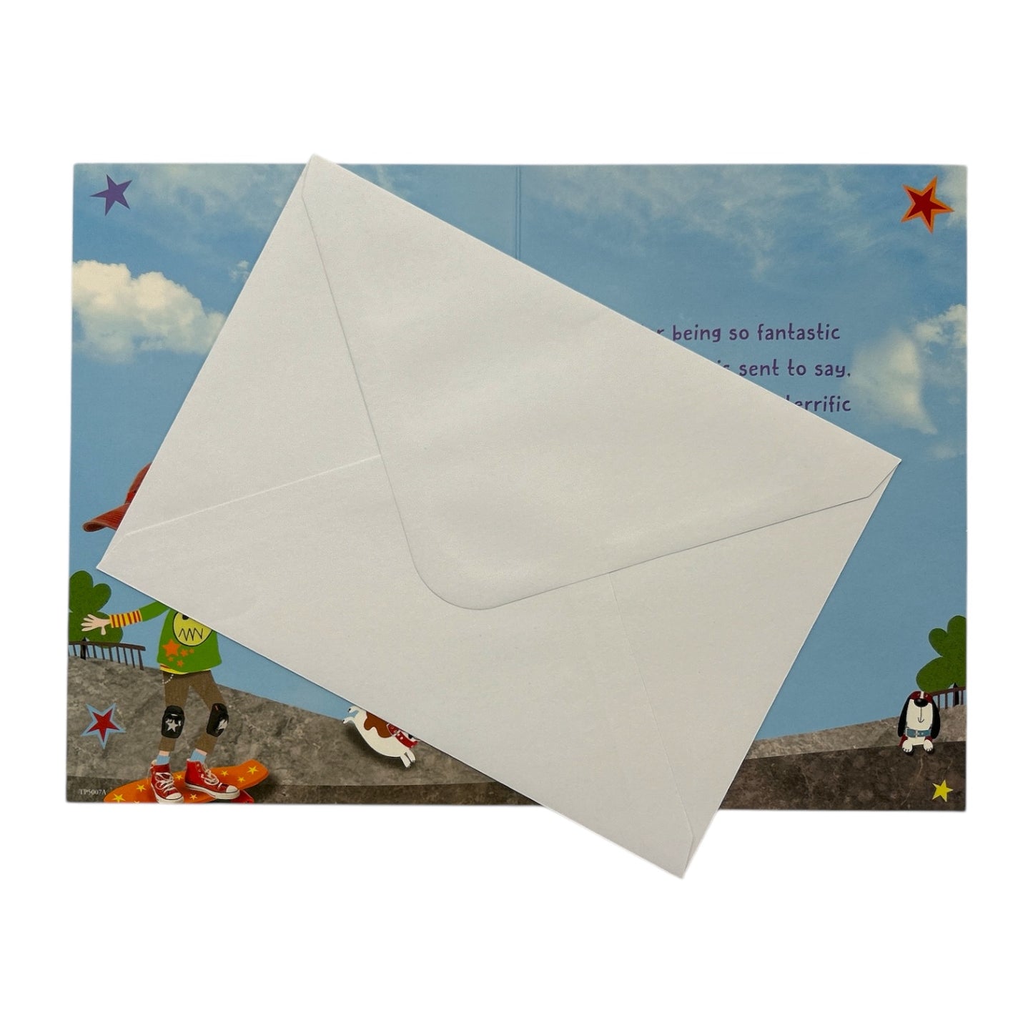 Trendy Pops Boy On Hoverboard Design Juvenile Open Birthday Card