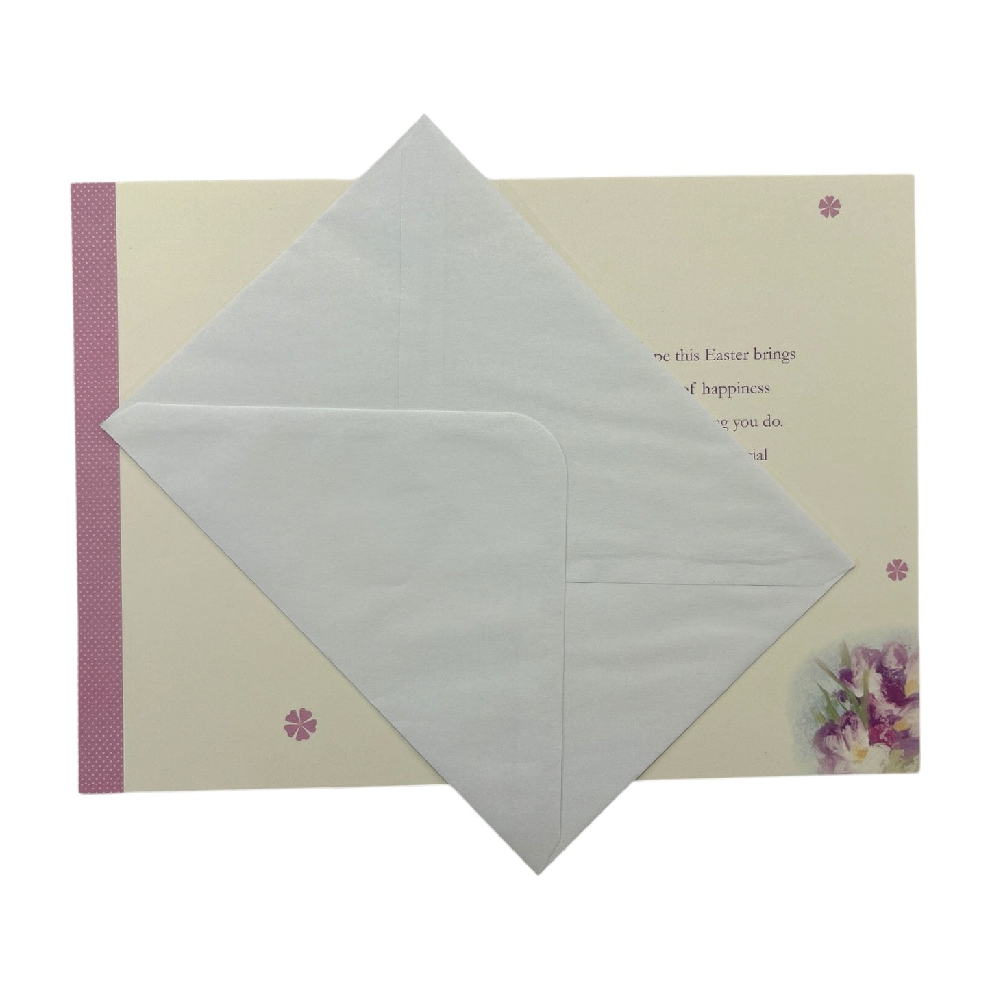 Across The Miles Cute Rabbit Floral Design Easter Card