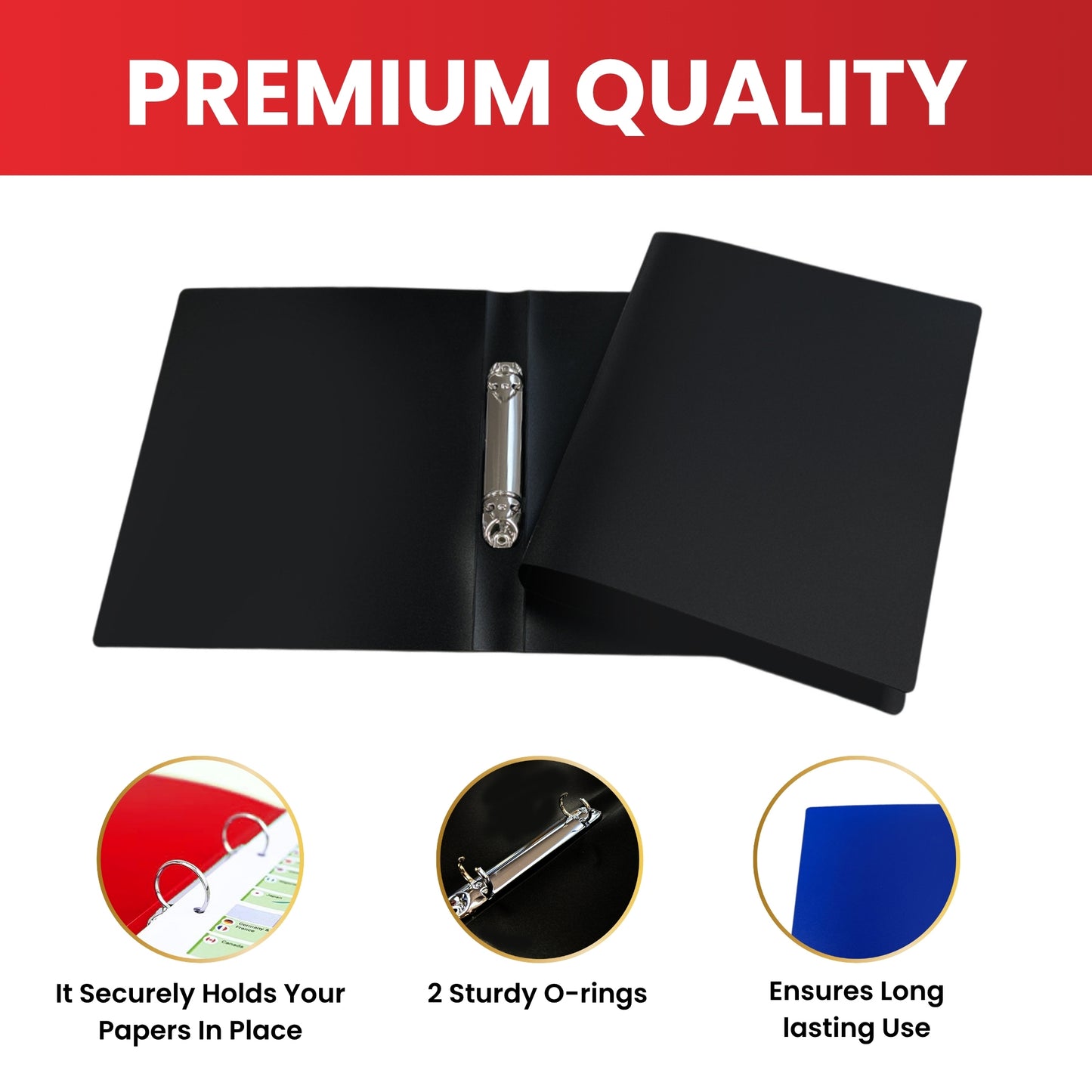 A5 Blue Ring Binder by Janrax