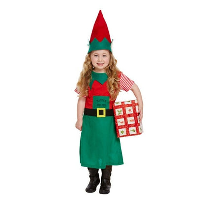 Toddler Girl Santa's Little Helper Fancy Dress Costume