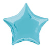 20" Baby Blue Solid Star Foil Balloon