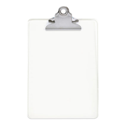 Clear A5 Clipboard with Butterfly Clip with Ruled Side