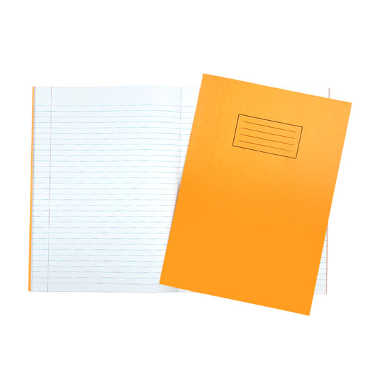 Janrax A4 Orange 80 Pages Feint and Ruled Exercise Book