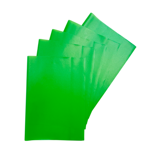 Pack of 10 A4 Frosted Green Exercise Book Covers