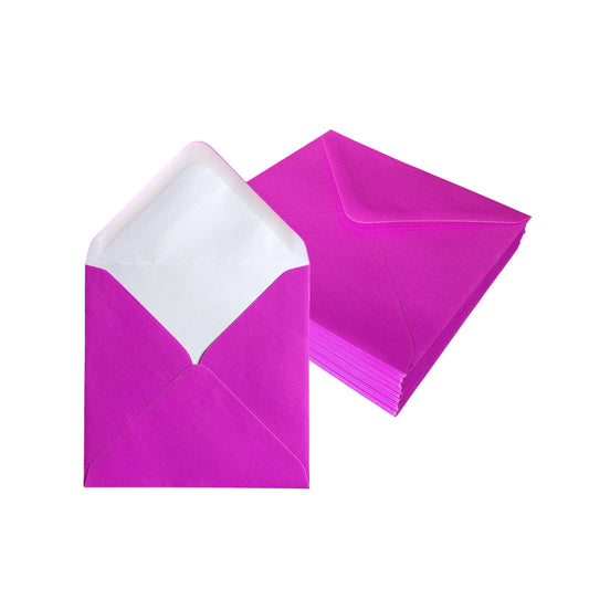 Pack of 50 Vivid Violet 155x155mm Gummed Envelopes