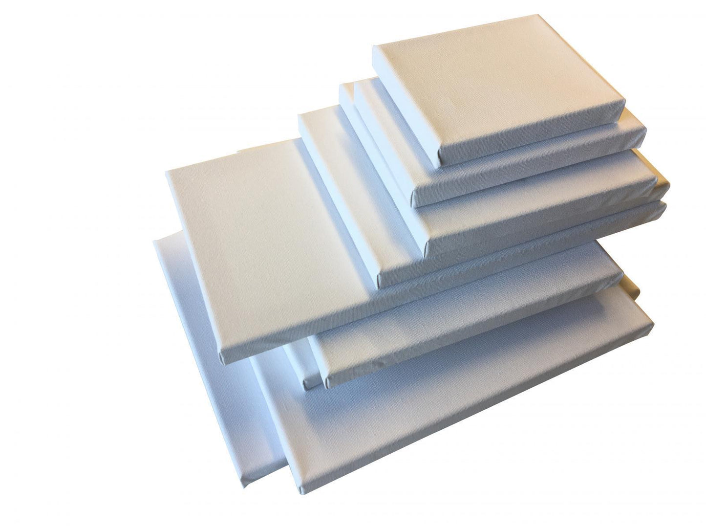 Set of 14 Assorted Sizes Blank White Stretched Board Art Frame 280gsm Canvas By Janrax