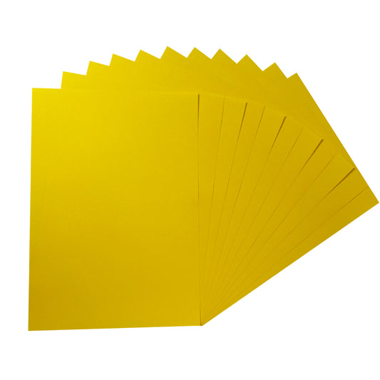 Pack of 100 A5 Yellow Coloured Paper 75gsm Sheets