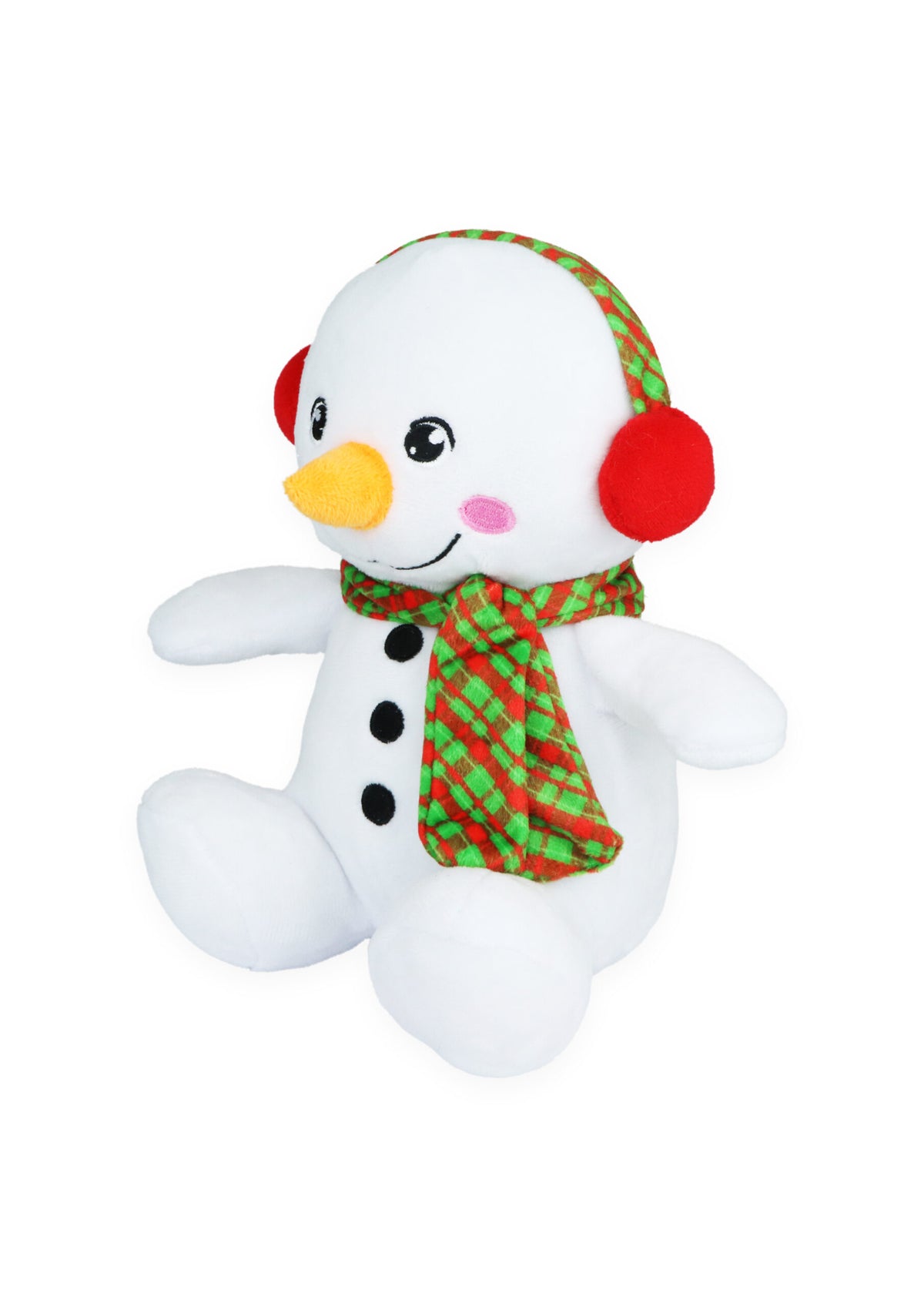 Christmas Snowman in Earmuffs Plushie (23cm)