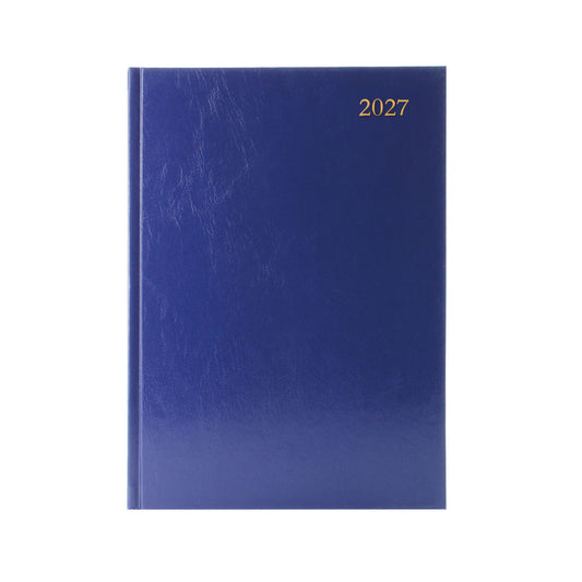 2027 A4 Day Per Page Appointments Blue Desk Diary KFA41ABU27
