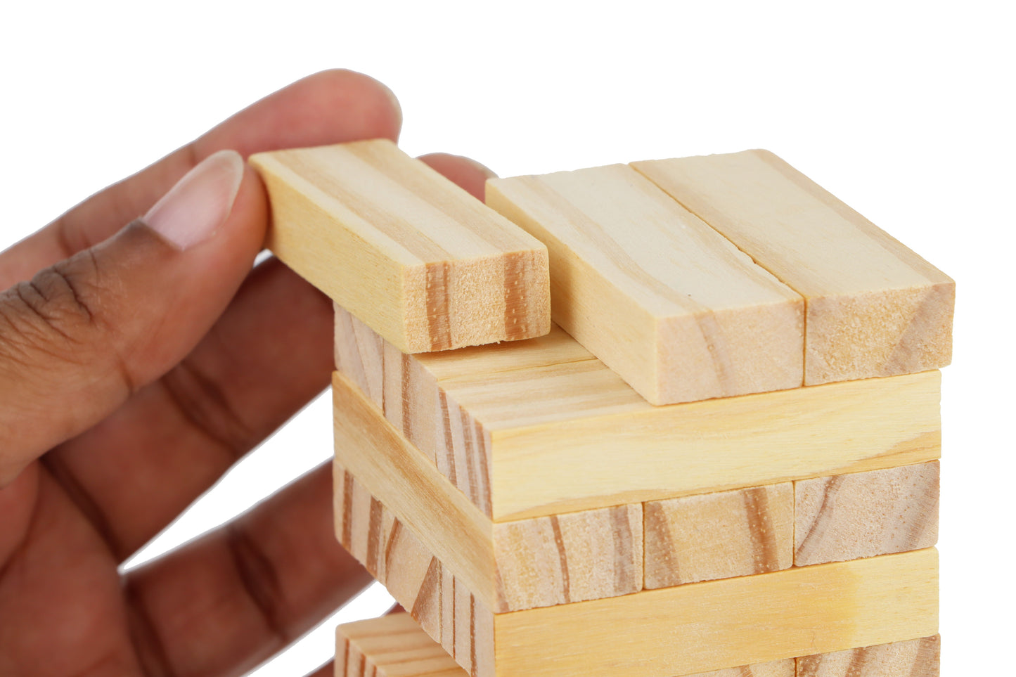 Wooden Stacking 54 Block Pieces Game