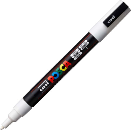 White Uni Posca Pc-3M Fine Bullet Tip Permanent Marker Pen