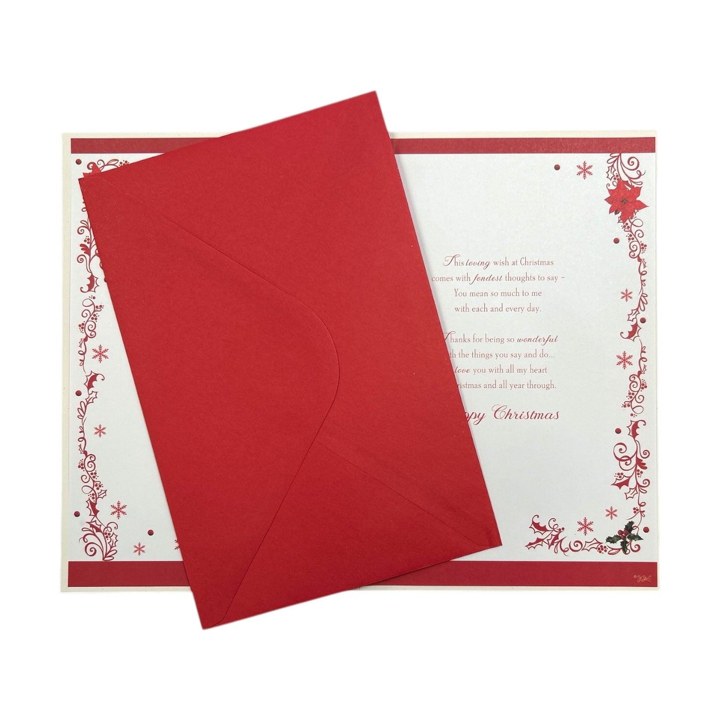 With Heartfelt Love to My Wife Christmas Card