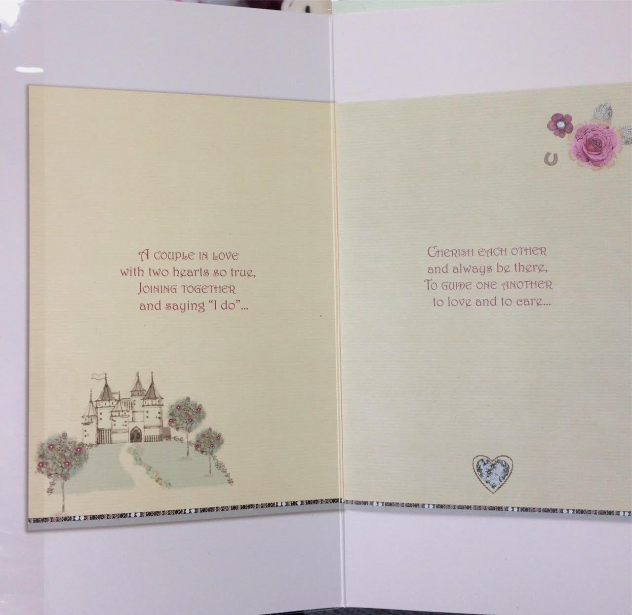 Dress Design Congratulations to The Happy Couple Wedding Handmade Card Large