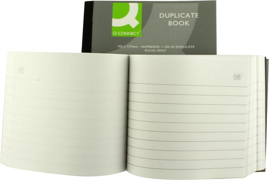 Feint Ruled Duplicate Book 102 x 127mm