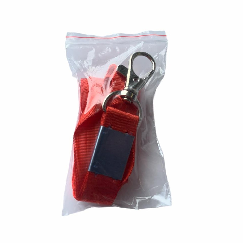 Box of 50 Red Lanyards with Swivel Clasp Hook Clip 88cm