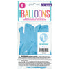 Pack of 5 Blue Gingham 1st Birthday 12" Latex Balloons