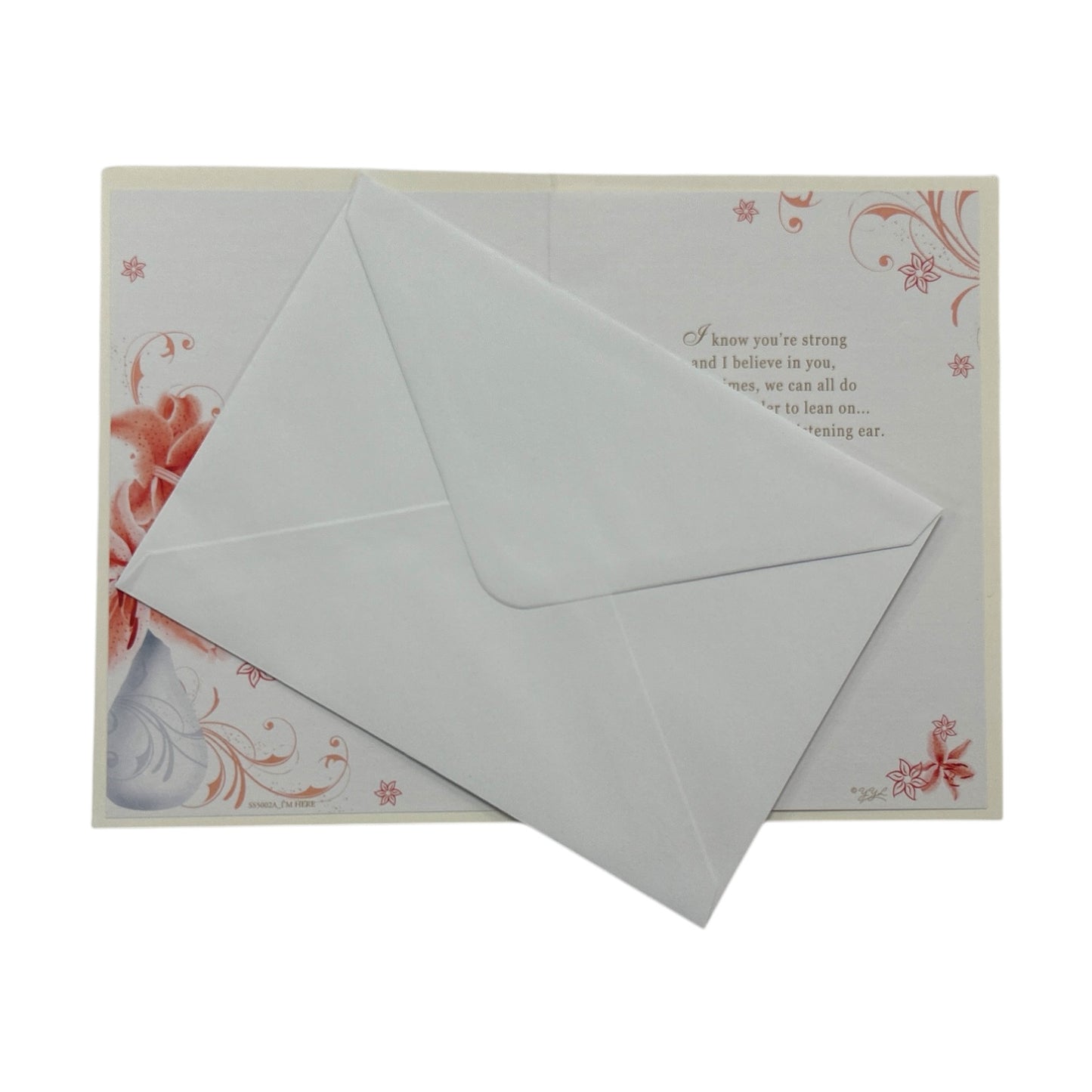 If Ever You Need Me Floral Design Thinking Of You Open Card