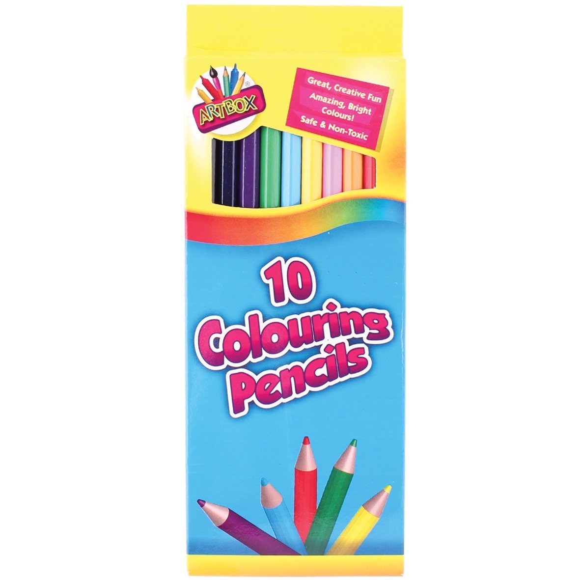 Pack of 10 Full Size Colouring Pencils