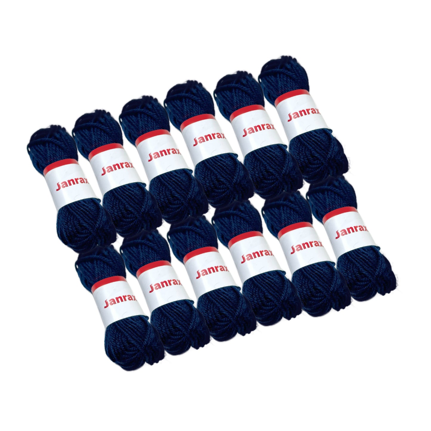 Navy Blue Acrylic Yarn Roll – 10g, 4 Strand 8 Ply Knitting Wool