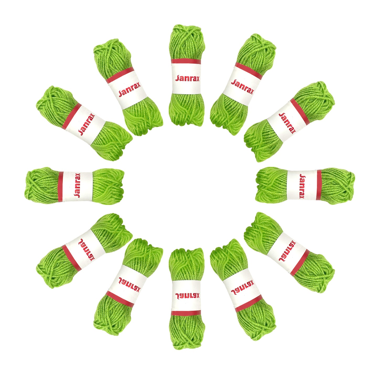 Light Green Acrylic Yarn Roll – 10g, 4 Strand 8 Ply Knitting Wool