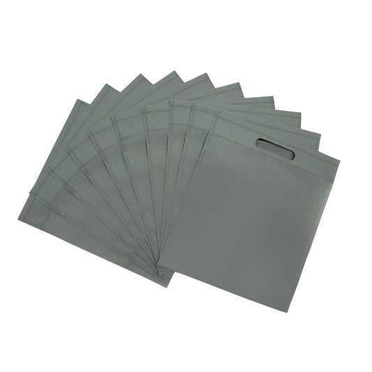 Pack of 25 Grey Coloured 30x25cm Non-Woven Patch Handle Bags