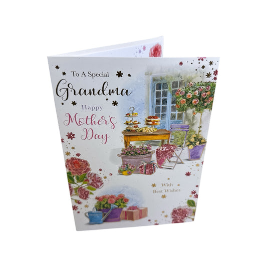 To A Special Grandma Garden Scene Design Mother's Day Card
