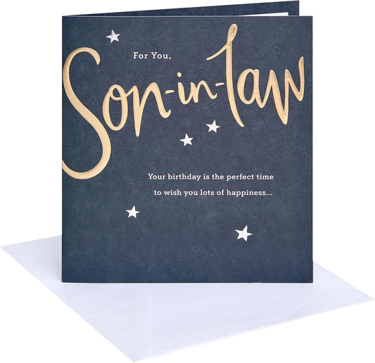 Dots Design Son In Law Birthday Card