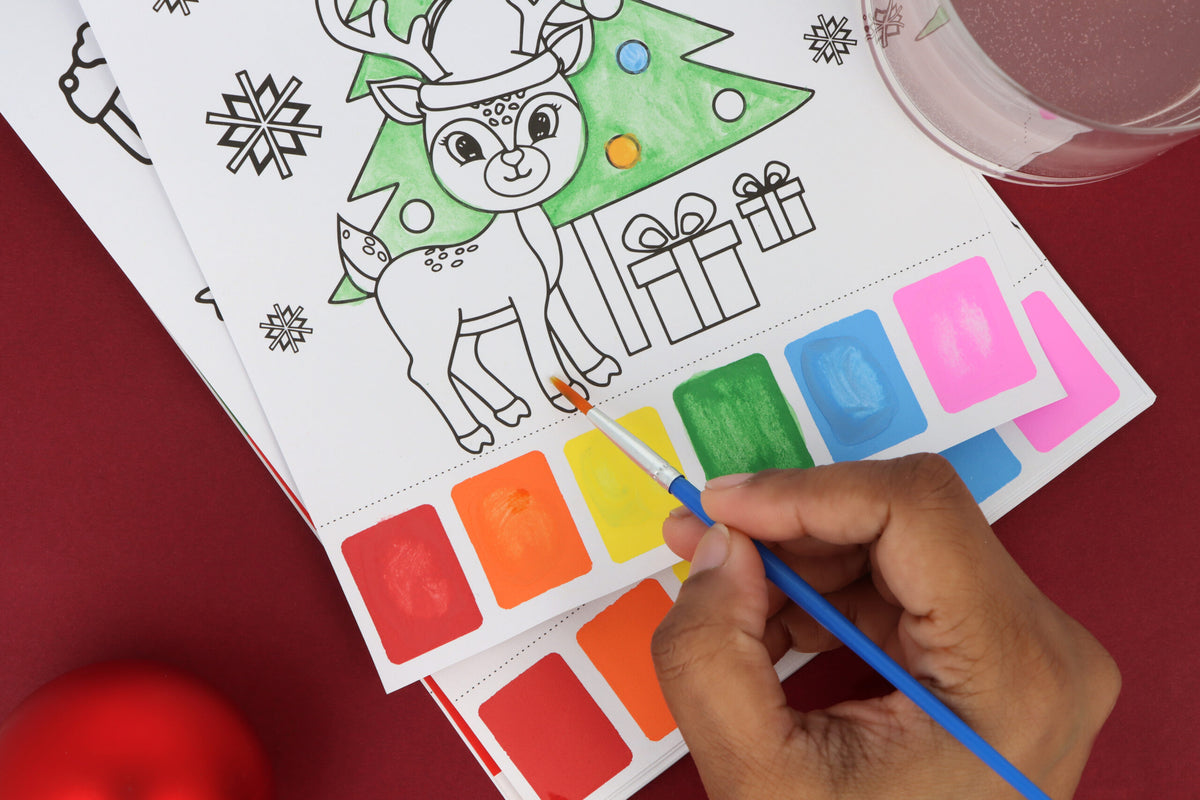 Christmas Water Colouring Set (21cm x 15cm)
