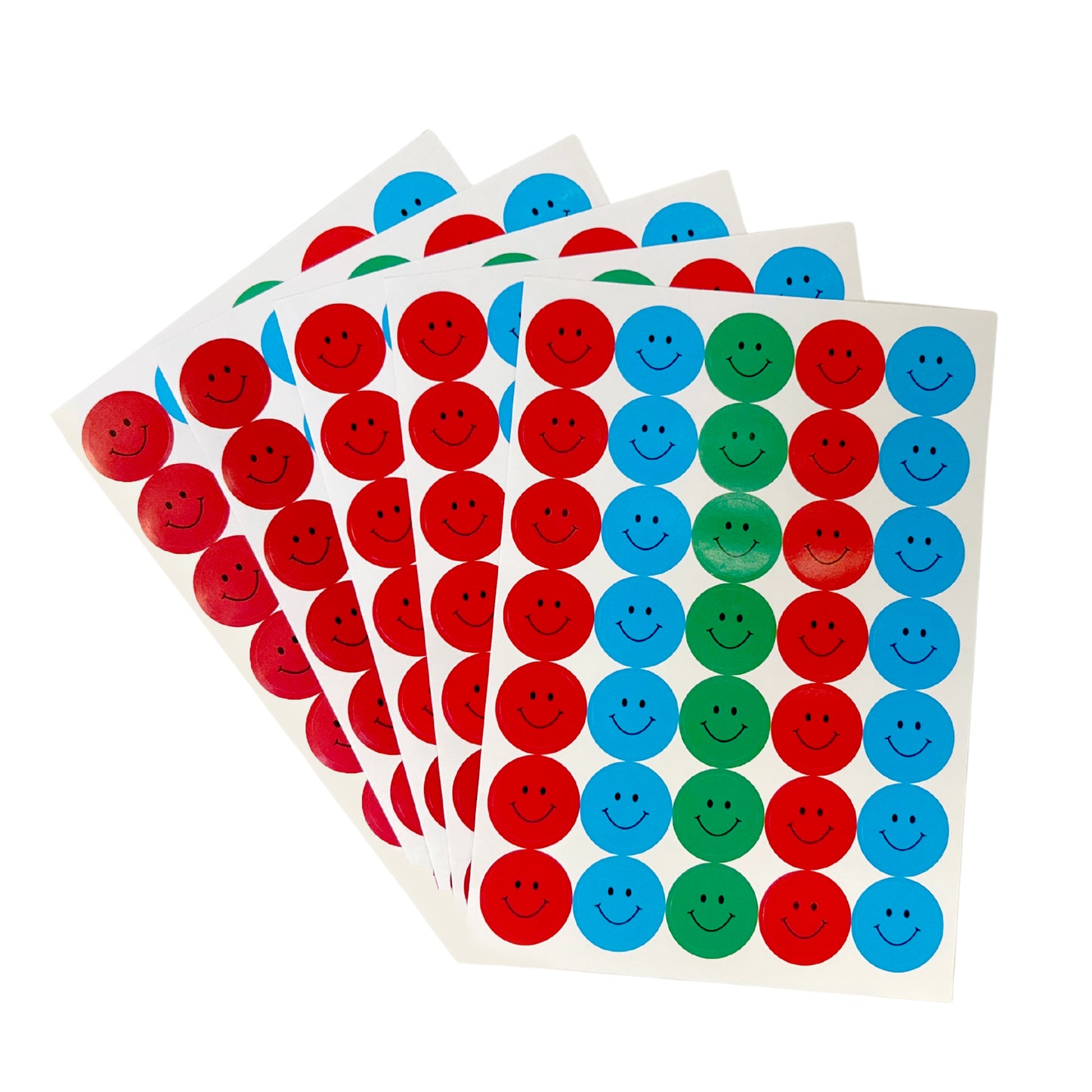 Pack of 5040 Assorted Smile Faces 24mm Self-Adhesive Labels