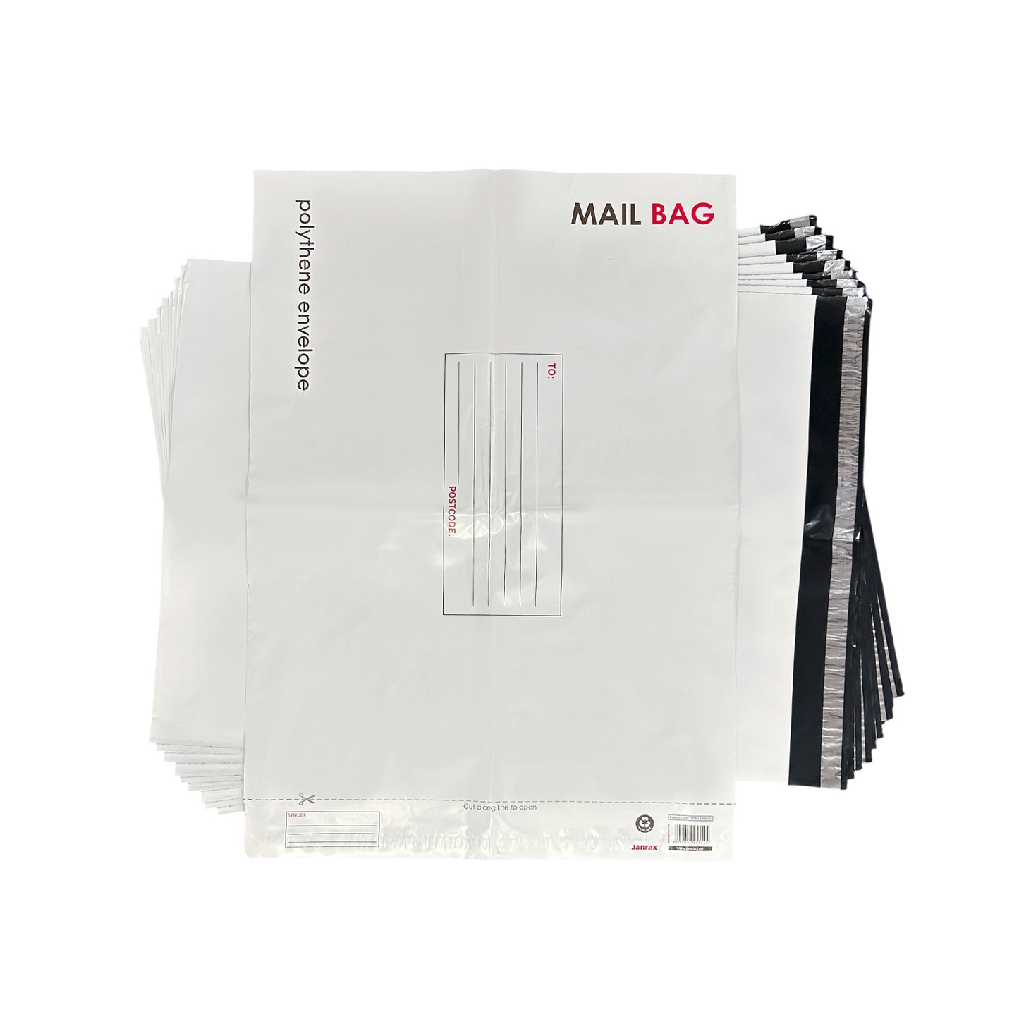 Pack of 50 Jumbo Polythene Mailing Bags 50x65cm – Secure Peel & Seal Envelopes