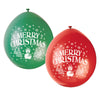Pack of 10 Merry Christmas 9" Latex Balloons