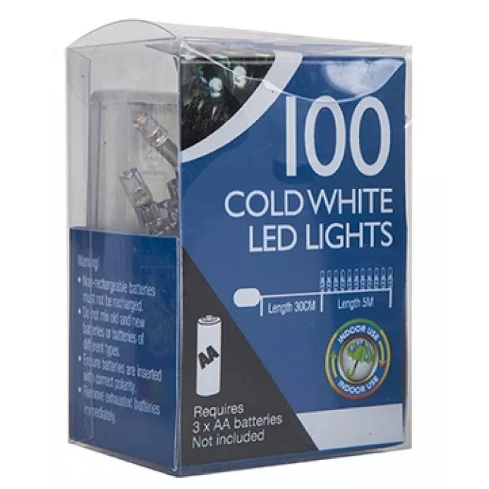 100 Cold White Indoor Battery Operated Led Lights
