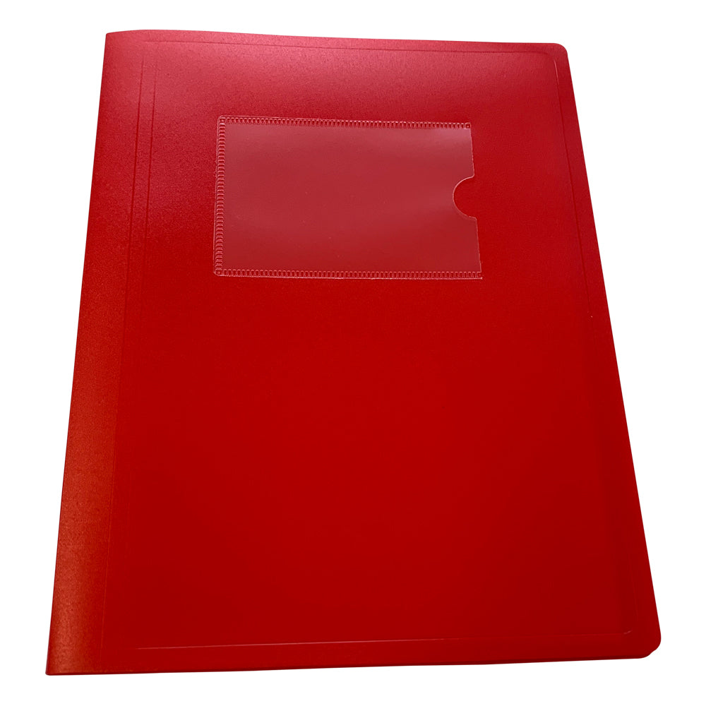 A5 Red Flexible Cover 10 Pocket Display Book