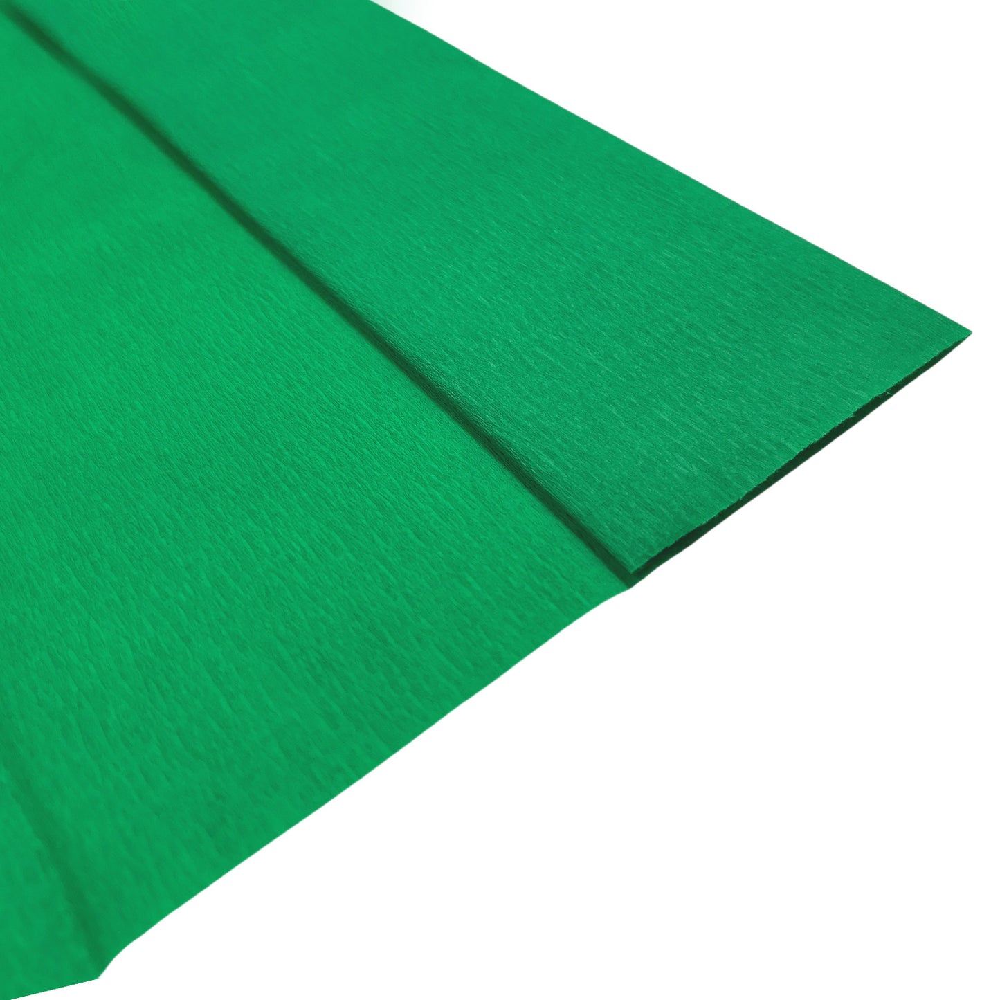 Pack of 5 Green Crepe Paper Sheets 50cm x 2m 17GSM 35% Stretch Craft Paper
