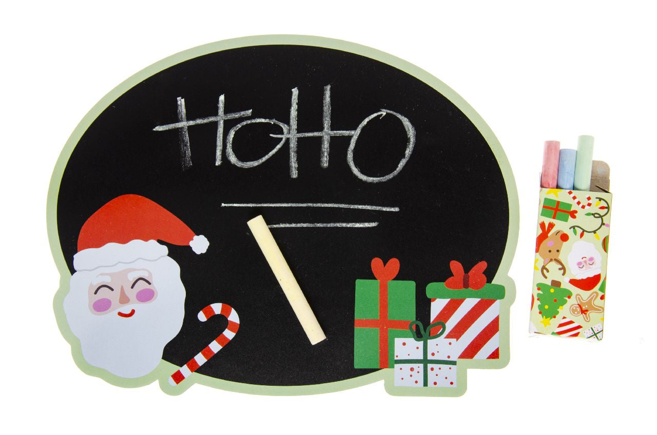 Single Christmas Chalkboard with Chalk