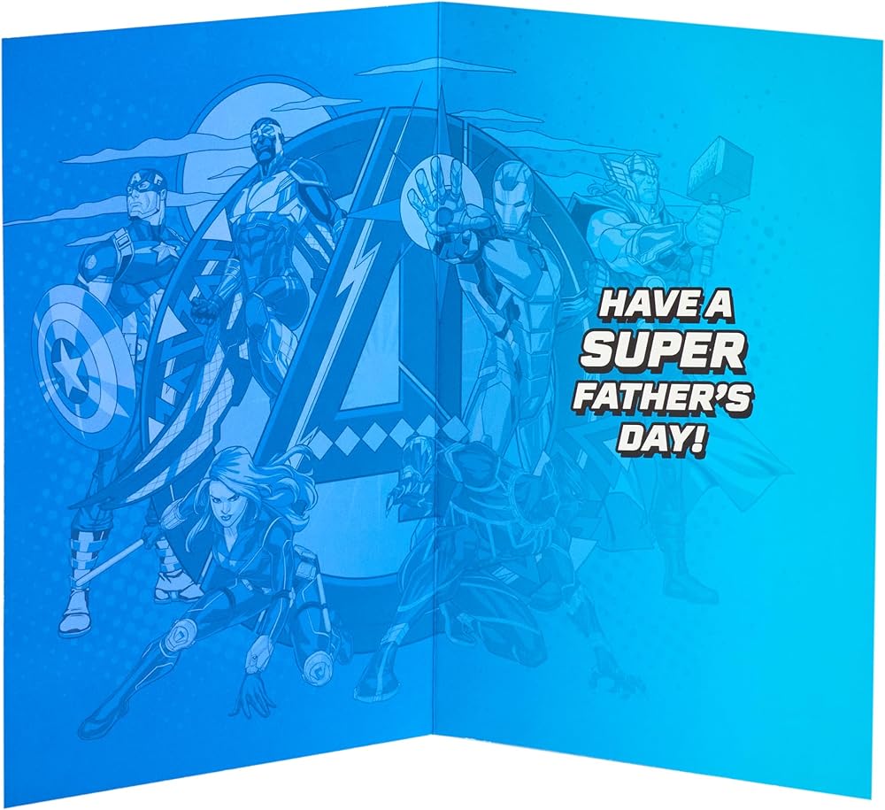 Avengers Design for Daddy from Son Father's Day Card