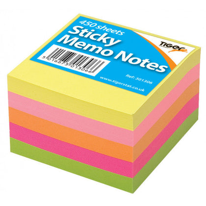 Tiger Neon Block 3x3in Sticky Notes