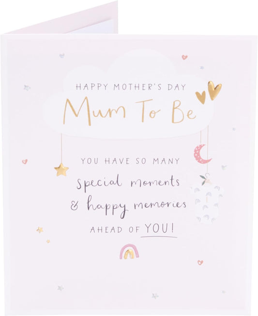 Cute Cloud Design for Mum To Be Mother's Day Card