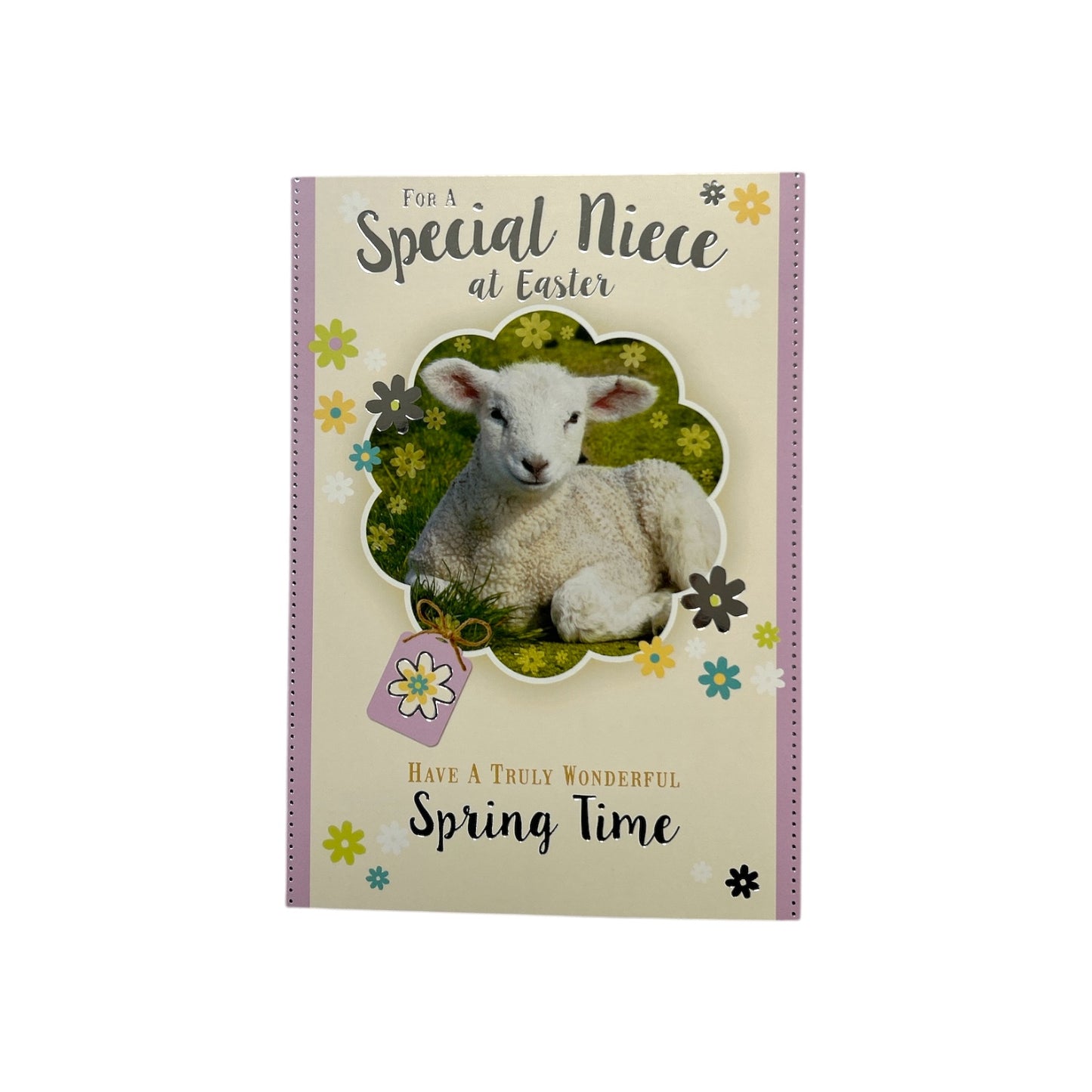 To A Special Niece Cute Lamb Design Easter Card
